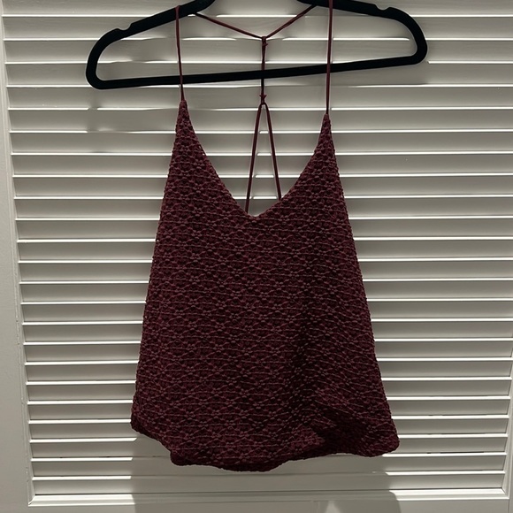 Urban Outfitters Tops - Urban Outfitters Burgundy Lace Top